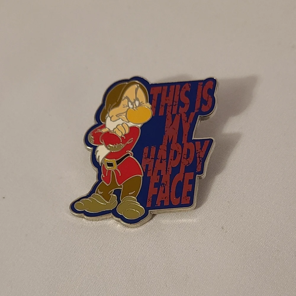 Disney Grumpy This Is My Happy Face Pin